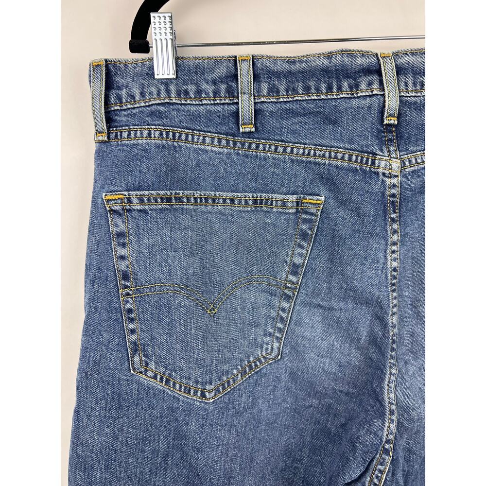 Levi’s 505 Regular Fit Blue Denim Jeans Straight Leg Classic Vintage - Picture 7 of 11